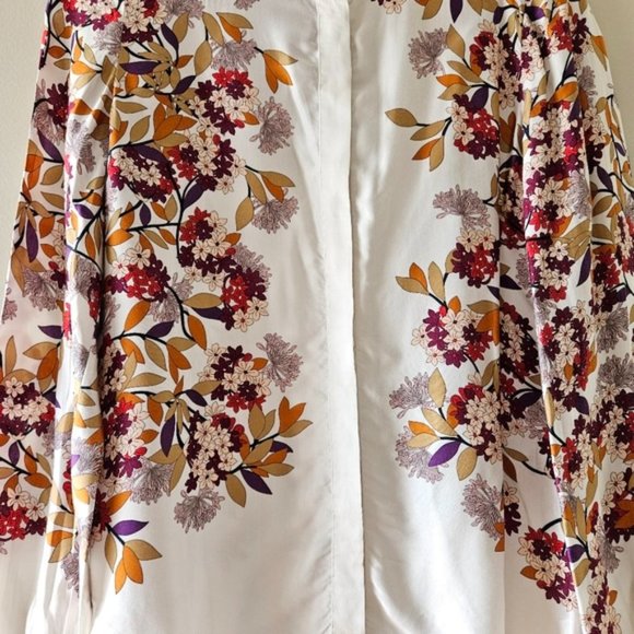 Massimo Dutti Floral Print Button Down Shirt Size US 6. - Picture 6 of 13
